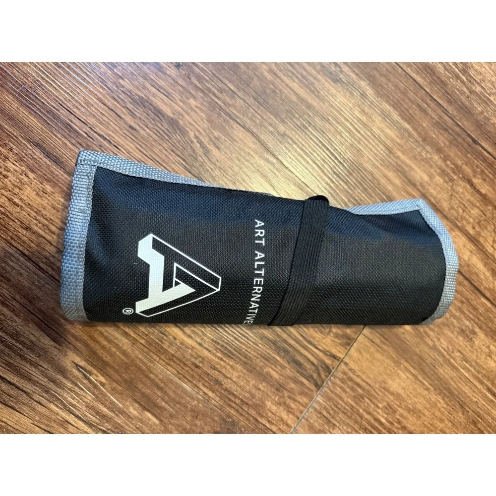 Art Alternatives Black‎ Polyester Pencil Roll-Up Case 17.5 x 8.75 Drawing Wrap